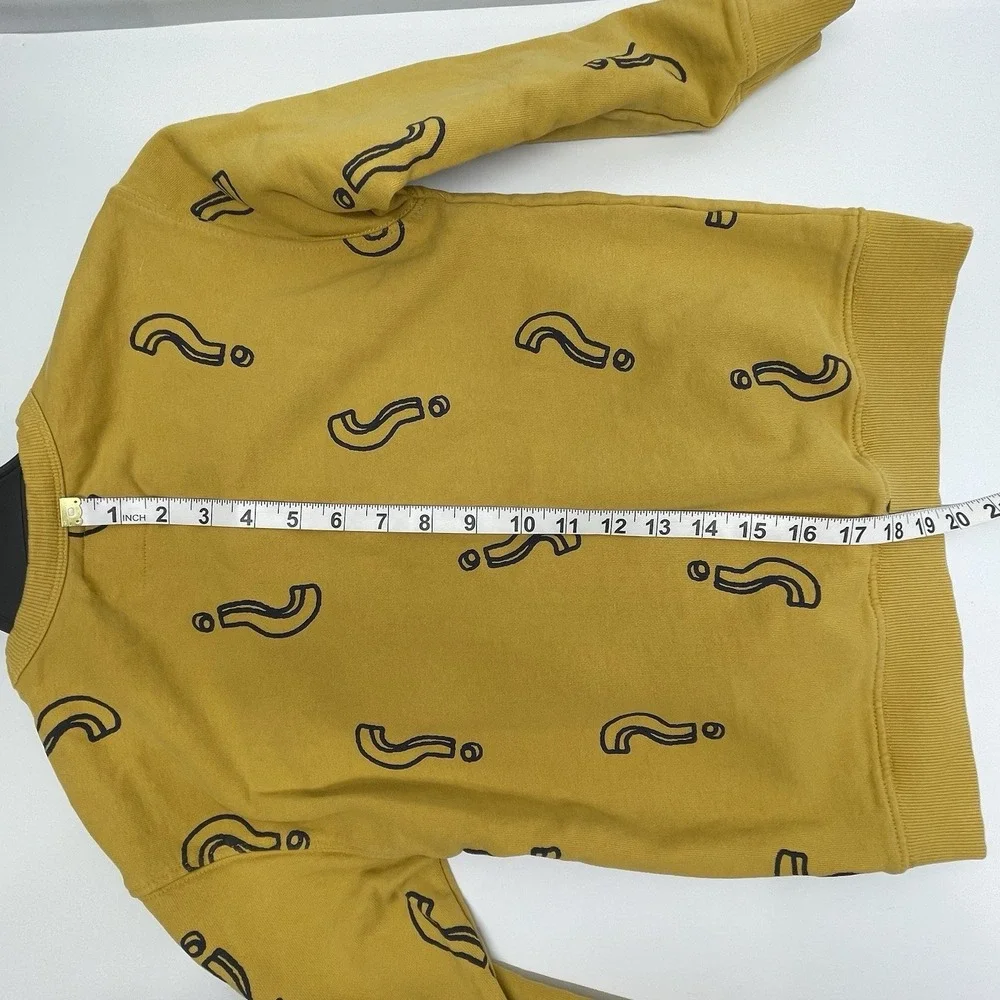 Zara Kids Size 9 Unisex Crewneck Pullover Sweatshirt With Question‎ Mark Pattern